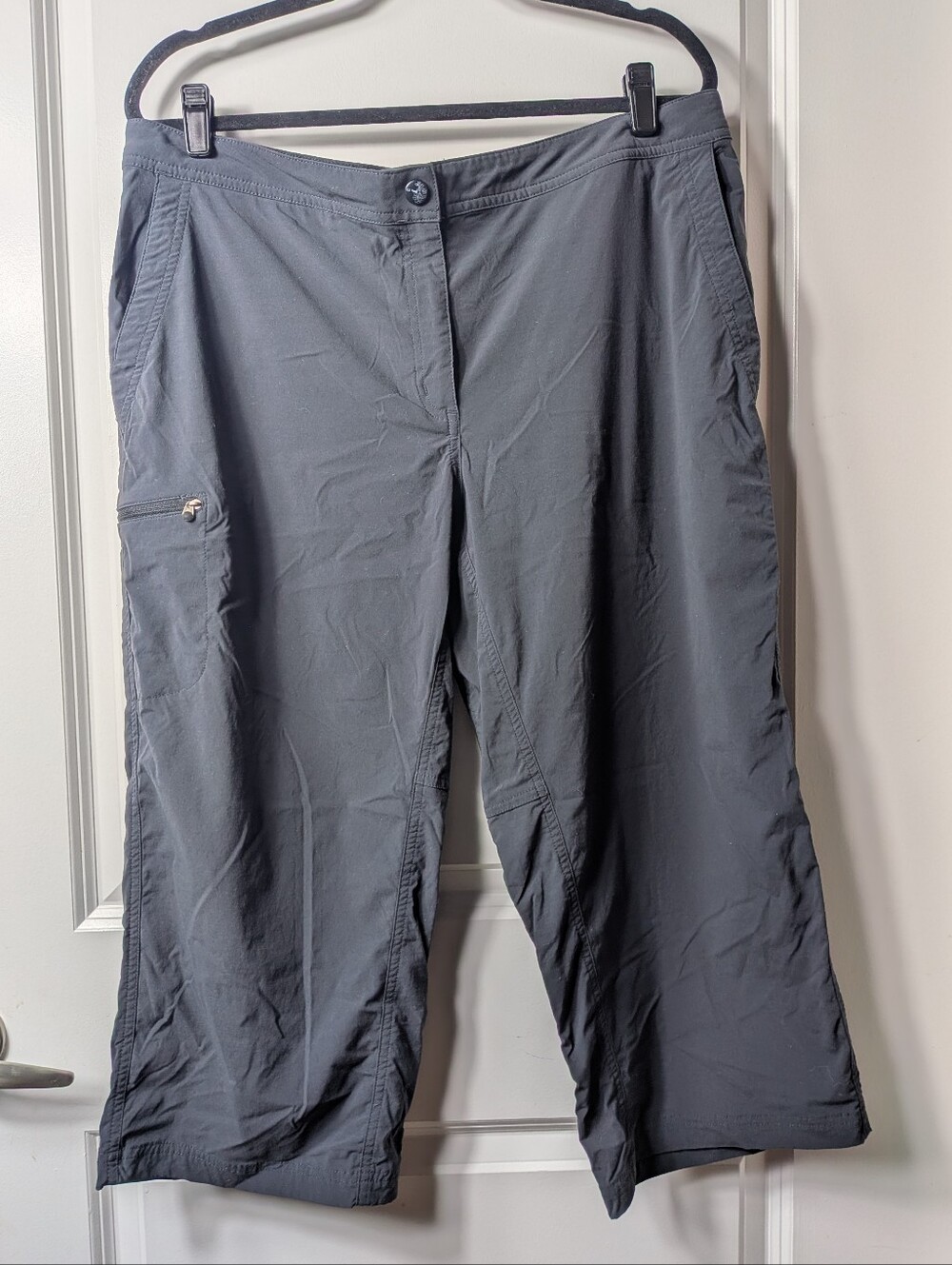 LL Bean Vista Trekking Capri Hiking Pants Blue/Grey, Size 18 (Fits 14/16)